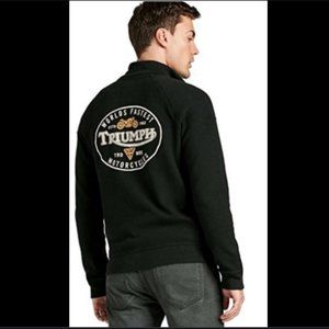 ✨SALE✨ Black Triumph Motorcycle Logo Full Zip Jacket XL